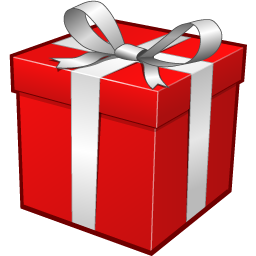紅色禮物盒圖標
