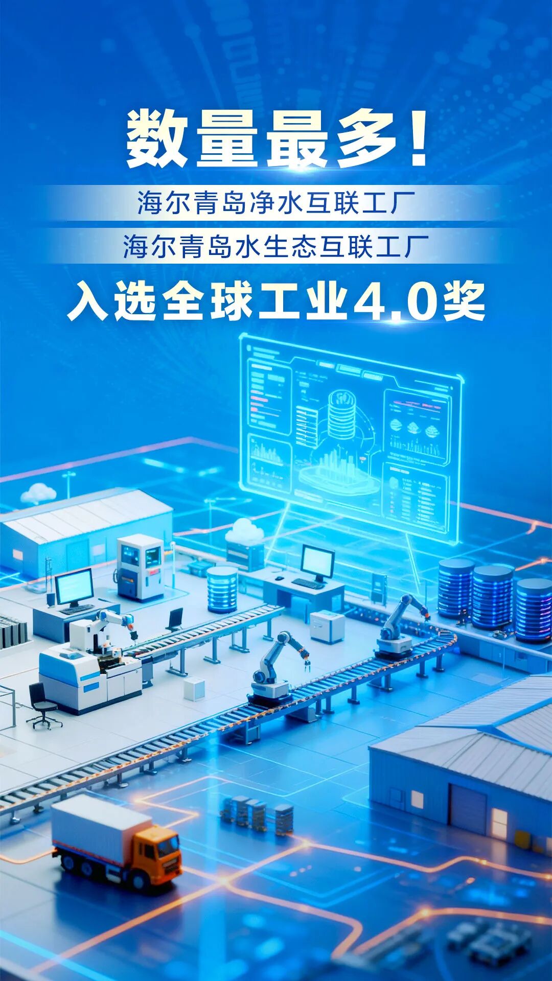 數量最多！海爾再添兩家工廠入選全球工業4.0獎 市場調查揭示智能制造的勝利密碼